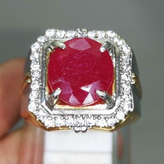 Cincin Akik Batu Mirah Delima Ruby Asli Paling Laris