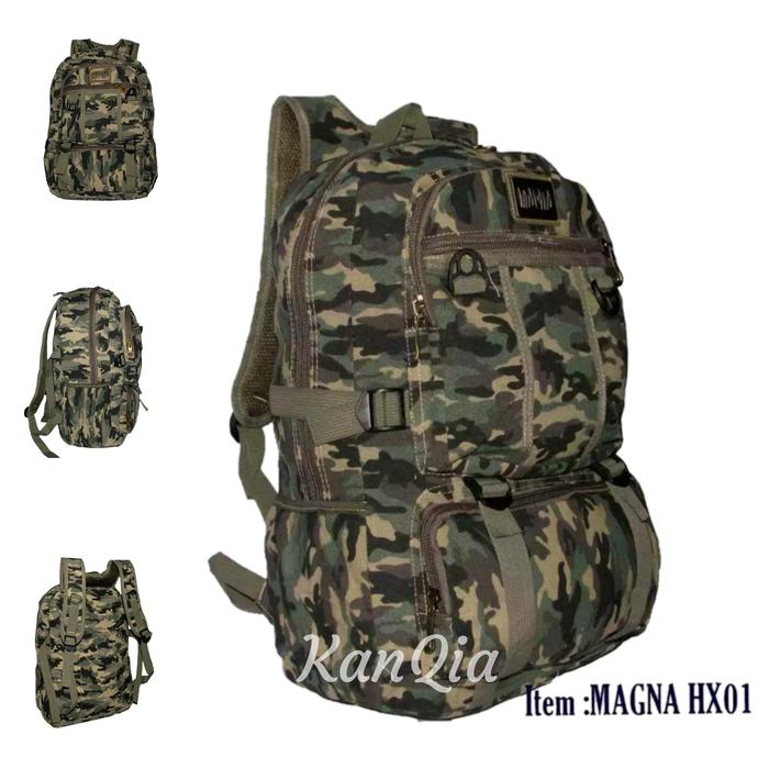 Tas ransel magna loreng, ransel pria backpack motif army