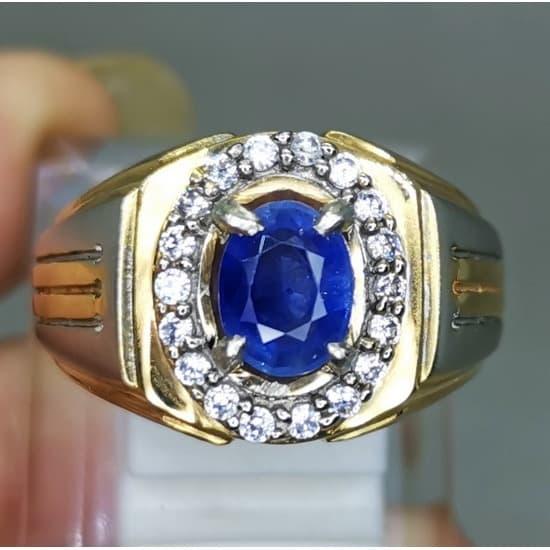 Batu Blue Safir Ceylon Srilangka Asli Kode 1879