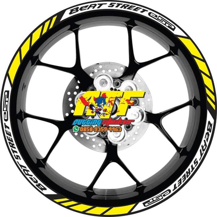 sticker velg motor beat street/beat street/motor beat/sticker velg