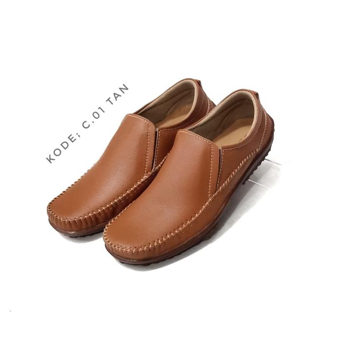 SEPATU PRIA PENTOFEL CASUAL KULIT ASLI 100% Sukaregang Garut Ori c01
