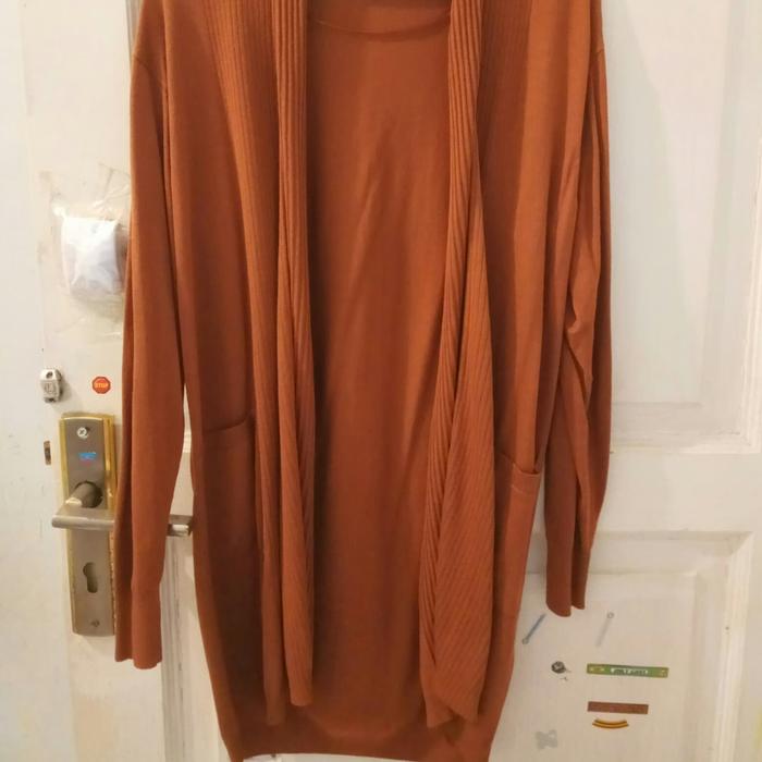 Cardigan syal panjang Uniqlo second Size S
