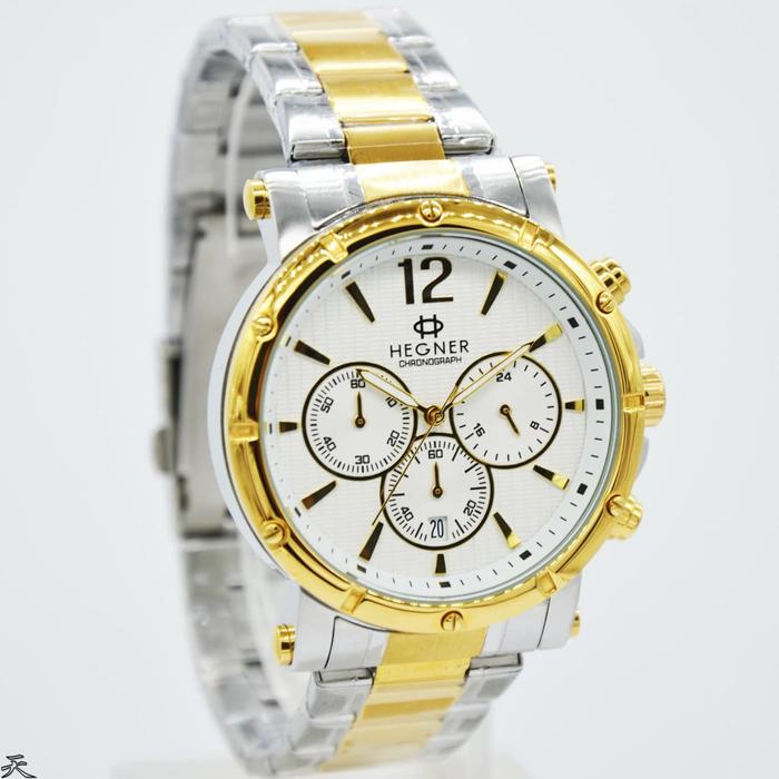 Hegner 431MGC / Hegner 431 - Jam Tangan Pria Original Chrono - Gold