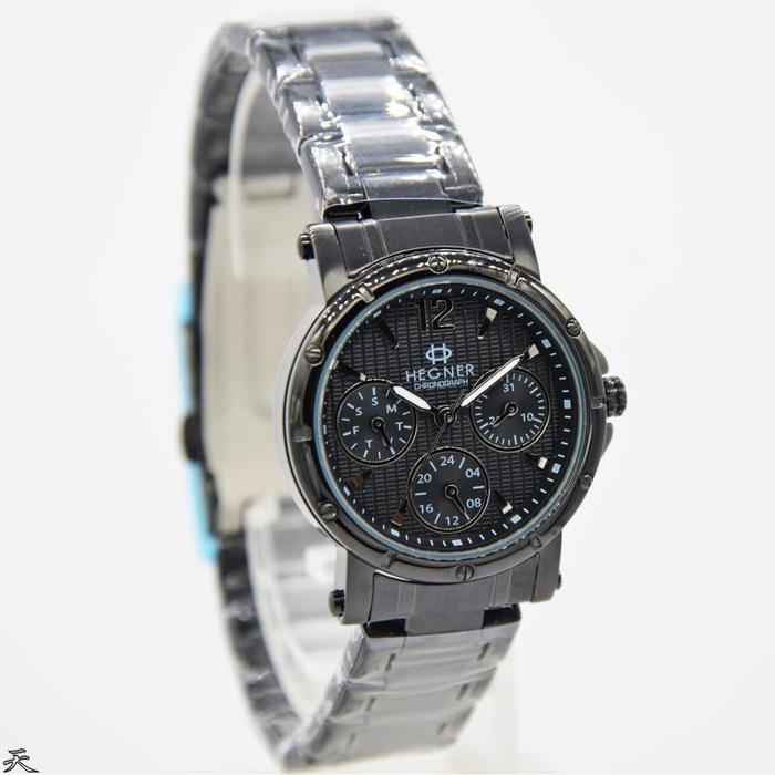 Hegner 431LB / Hegner 431 - Jam Tangan Wanita Original Chrono - Black