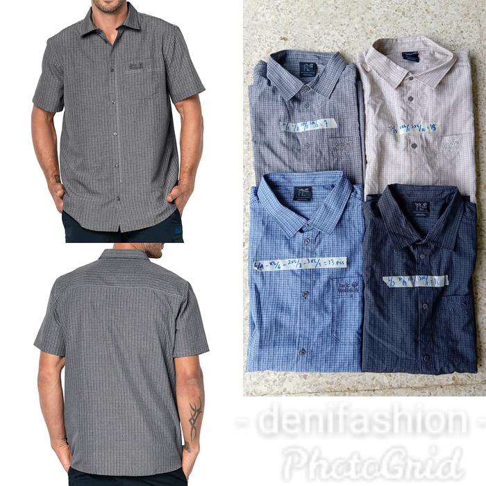 Kemeja Jack Wolfskin El Dorado Kemeja Outdoor Gunung Original JW XL 2XL 3XL