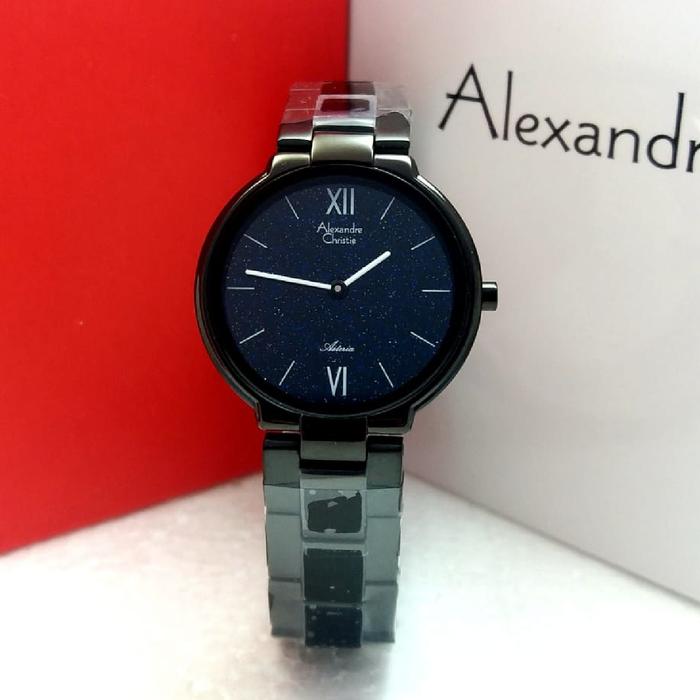 ALEXANDRE CHRISTIE AC 8604 AC8604 WANITA BLACK BLUE ASTERIA ORIGINAL