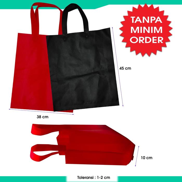 Tas Spunbond besar jumbo tali 38x45x10 tas kainbelanja sembako sponbon