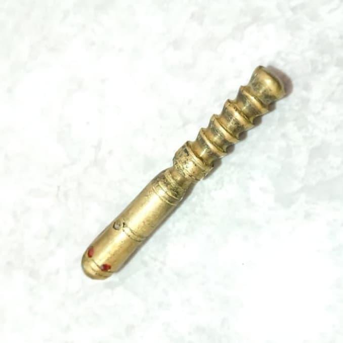Gada Godo Godho besi Kuning mata Merah Batu zircon Antik
