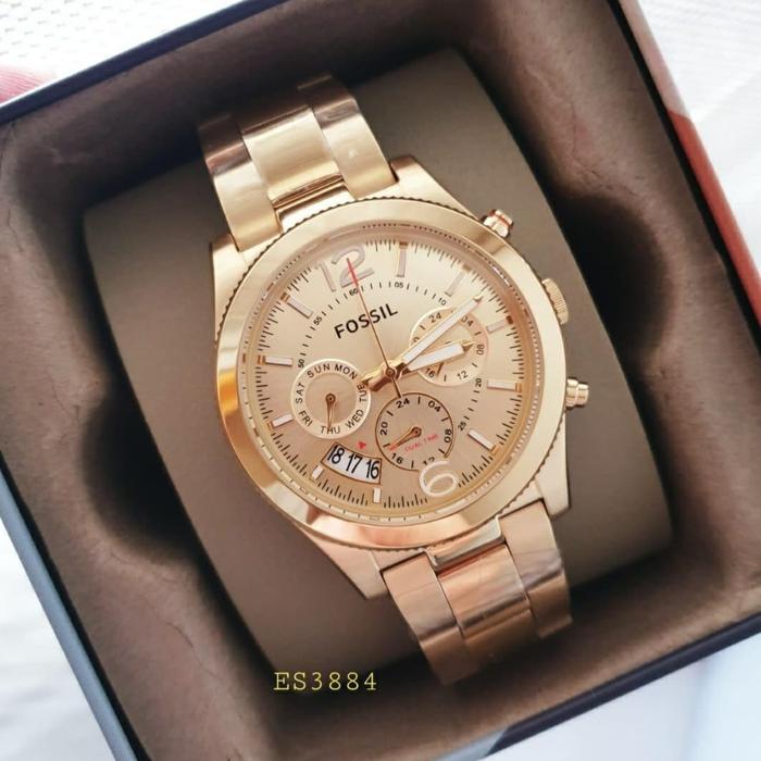 Jam Tangan Wanita Fossil BoyFriend ES 3884 ES 3885 4093 Original 37mm