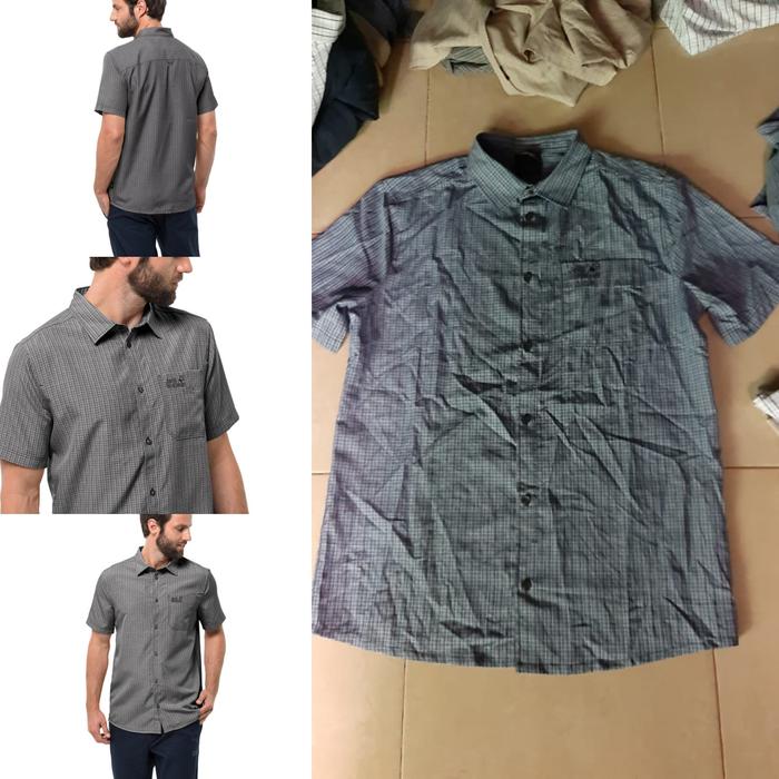 JACK WOLFSKIN KEMEJA JWS LENGAN PENDEK JACK WOLFSKIN ORIGINAL JAKARTA