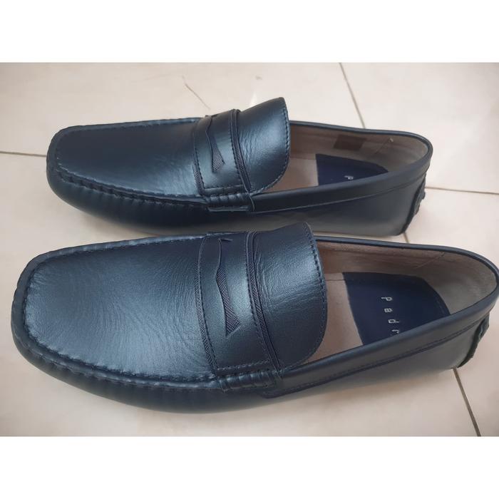 Sepatu Pria Moccasin Shoes Pedro Original Navy 39 Original