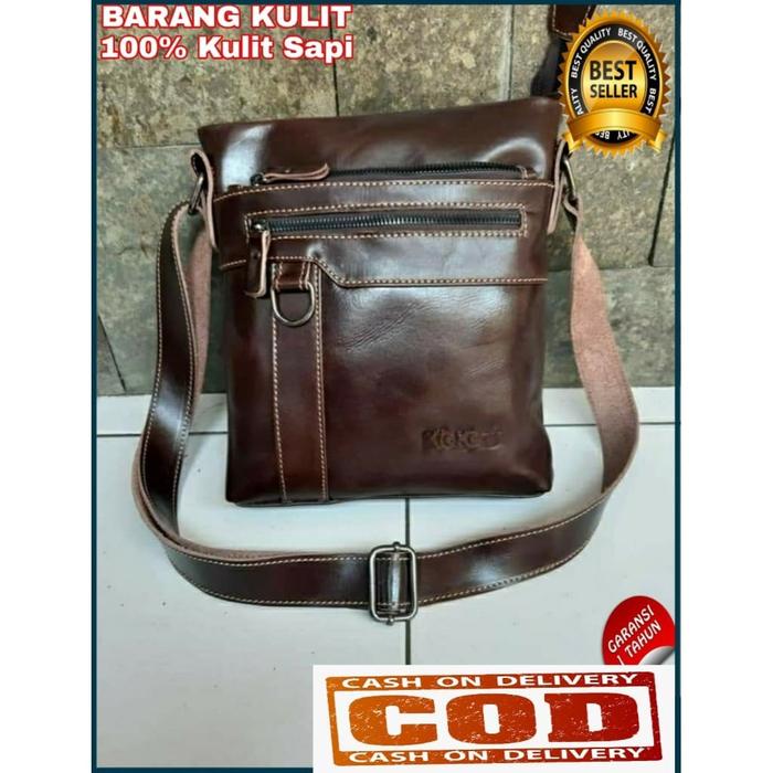Tas Selempang Pria Wanita Kulit Sapi Asli - Kickers KC01R