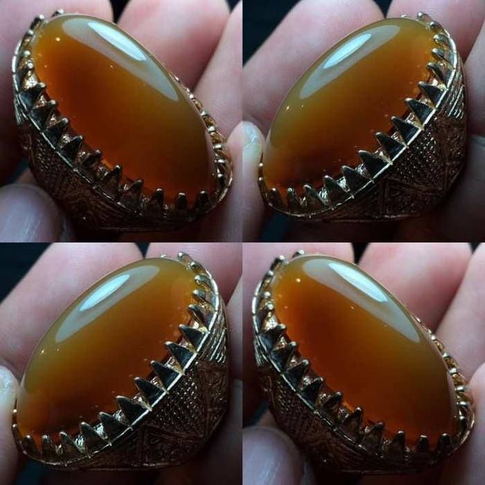 cincin natural akik anggur top dimensi 30*13*7 ring 7
