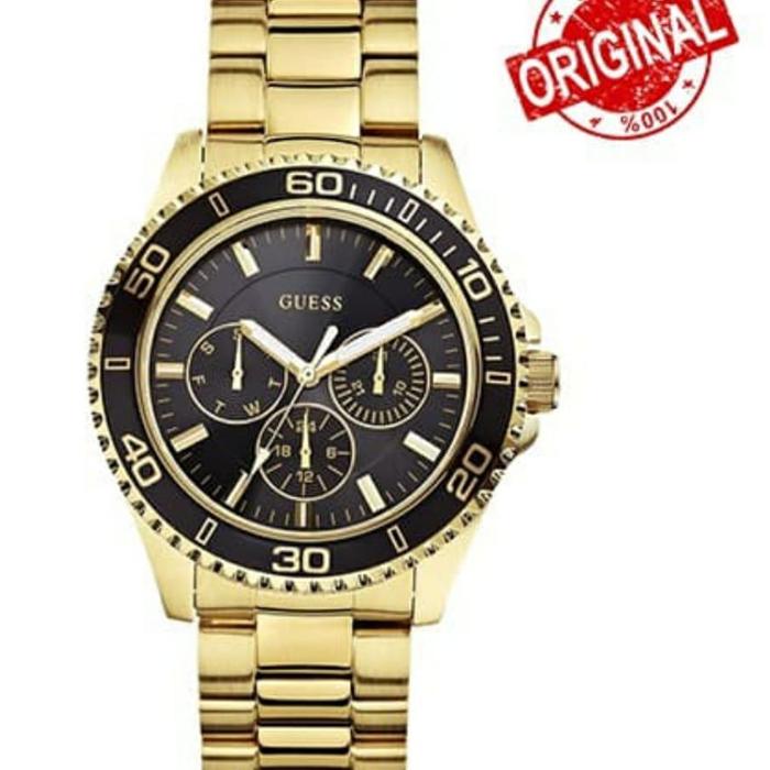 Jam Tangan Wanita Merk Guess Multi Function W0231L3 Gold Original 39mm