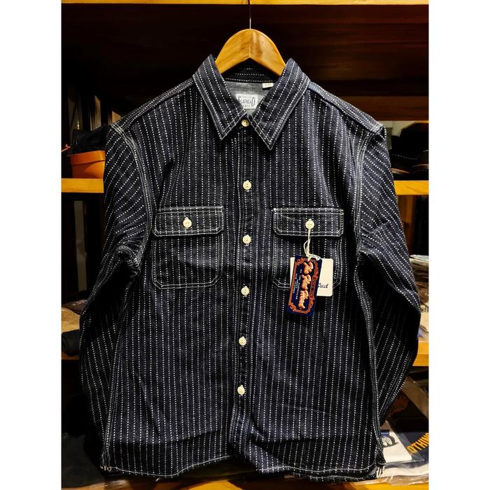 The Flat Head 12oz Wabash Denim Work Shirt