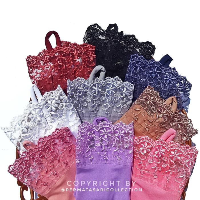 Sarung Tangan Handsock Manset Cincin Ring Renda Brukat Brokat Tile