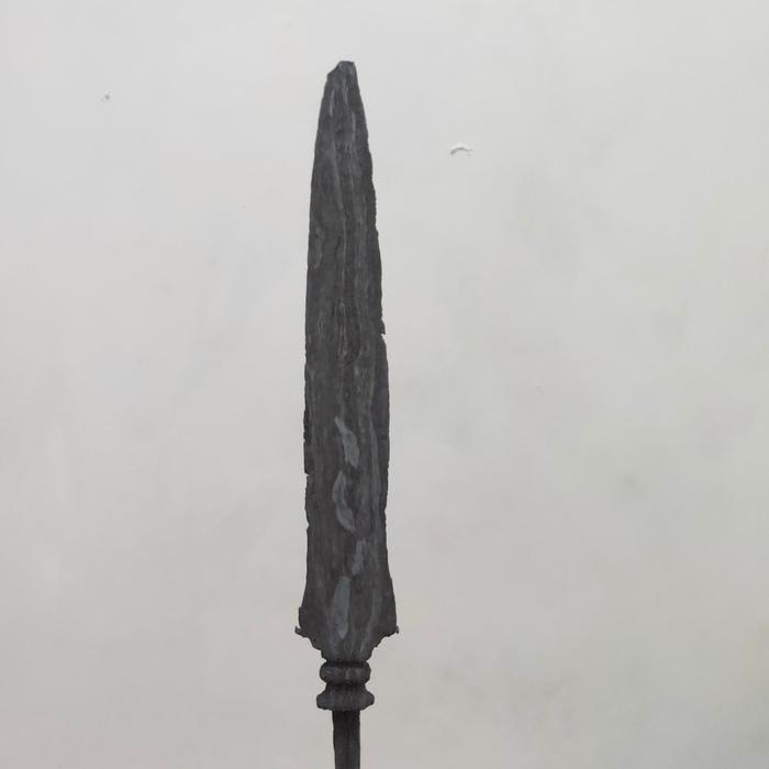 Tombak Biring Lanang Sepuh Besi Mluntir