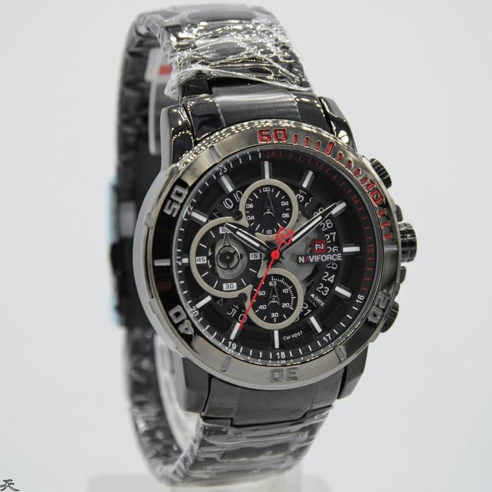 Naviforce NF9174M Jam Tangan Pria Chronograph Original Stainless Steel