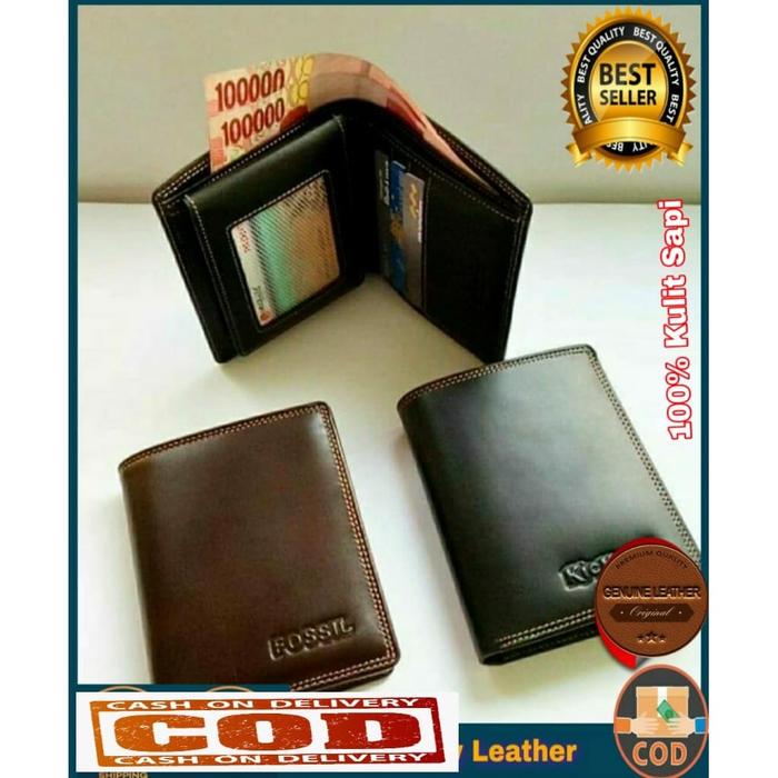 DOMPET PRIA FOSSIL - KICKERS FULL KULIT ASLI PREMIUM HITAM DAN COKLAT