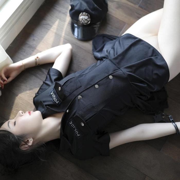 HOT SALE LINGERIE SEXY COSPLAY SERAGAM BOLA ROK SERAGAM POLISI