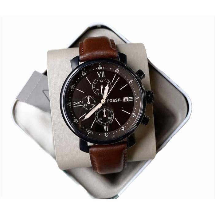 FOSSIL - Rhett Chronograph Brown Leather Watch BQ2459 (2 Jam Tangan)