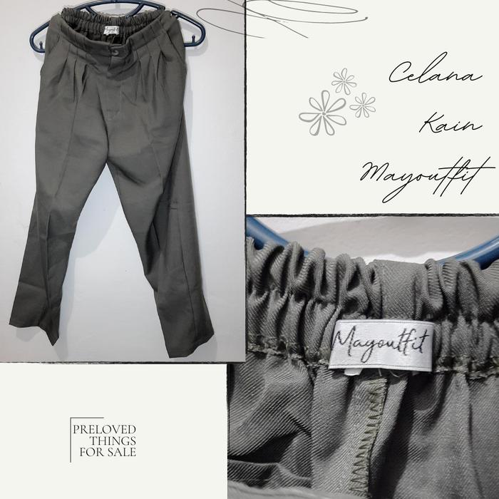 Celana Kain Mayoutfit Hijau Army