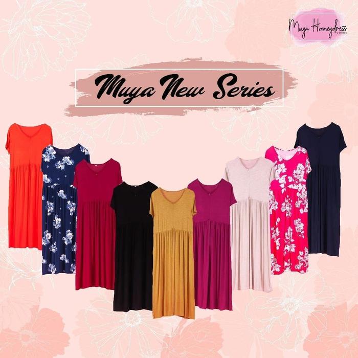 Daster Adem Hamil Busui Friendly MUYA HOMEYDRESS Full Katun