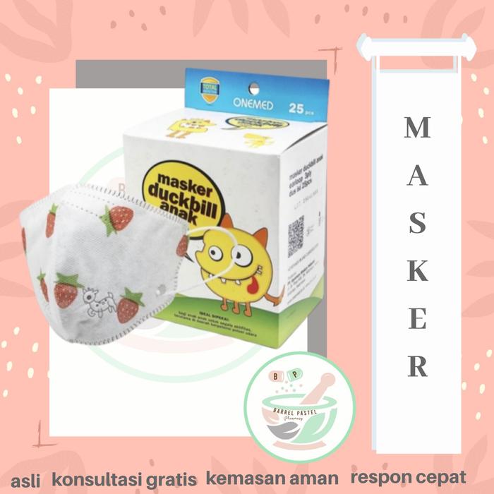 masker anak one med duckbill isi 25 (3ply)