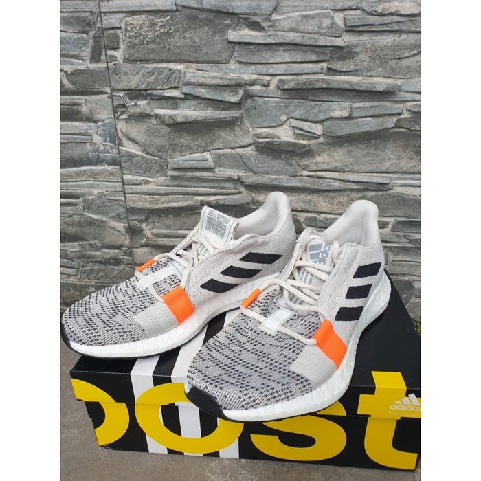 ADIDAS SENSEBOOST GO WHITE 100% ORIGINAL