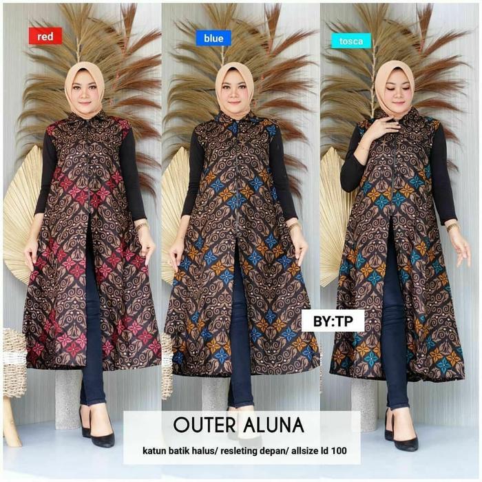 outer batik Aluna - batik wanita