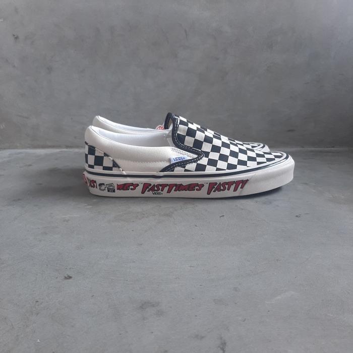 Vans Anaheim Slip On 98 DX Fast Time Resmi Pt Navya