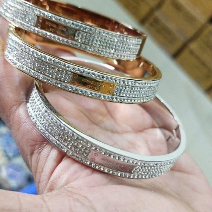 Gelang Mic haell Korss MK Original Stainless Gelang Tangan Wanita New