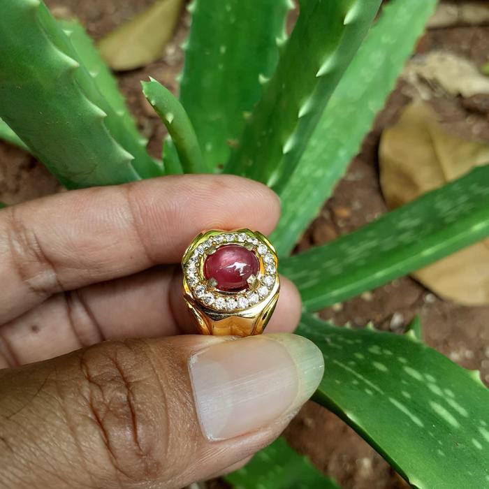cincin batu ruby madagaskar asli 100%