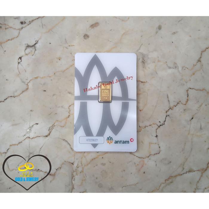Emas Batangan ANTAM Logam Mulia 24K Gold Bar Gold Fine Gold 1 Gram