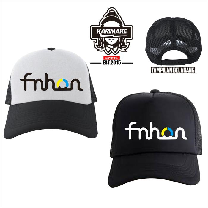 Topi Trucker FNHON Logo Sepeda Topi Jaring - Karimake