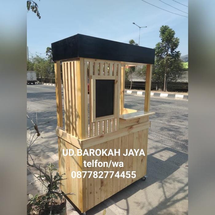 grobak/booth portable/booth container/booth kayu jati Belanda