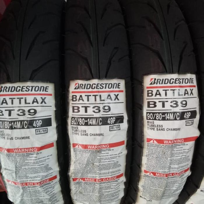 BAN LUAR BATTLAX BT 39 UKURAN 90-80 RING 14 BATTLAX TUBELESS