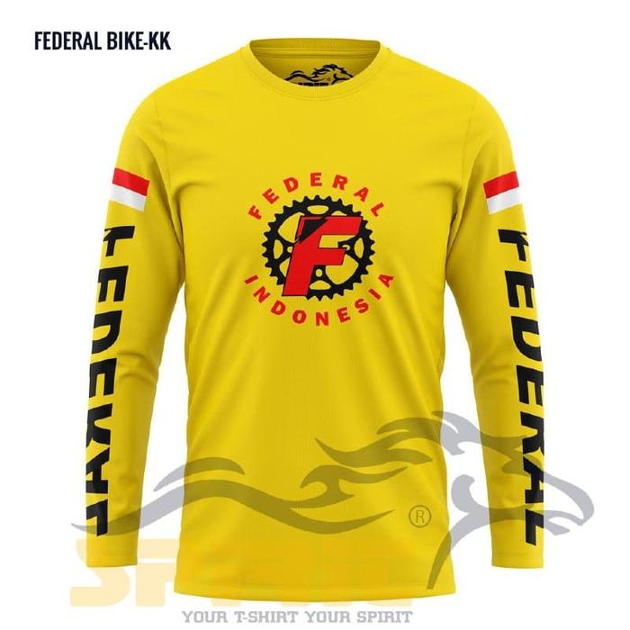 KAOS SEPEDA FEDERAL PRIA WANITA ALL CALER AL SIZE