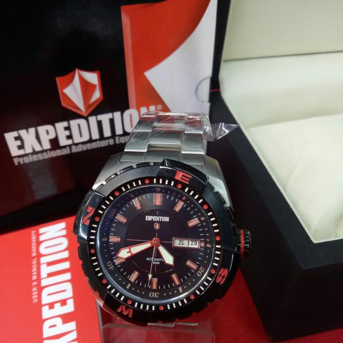jam Tangan Pria Expedition Mechanical/Automatic E 6350 M Silver