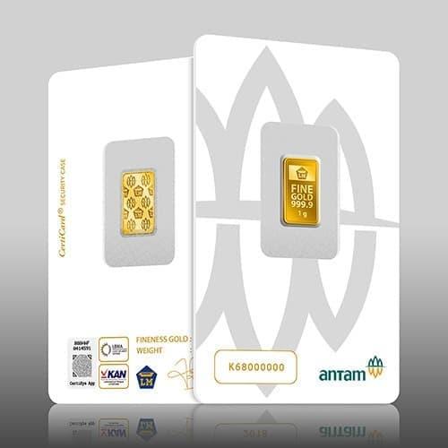 Logam Mulia Antam 1 gr/ LM Antam 1 gram / LM antam Certicard 1gr