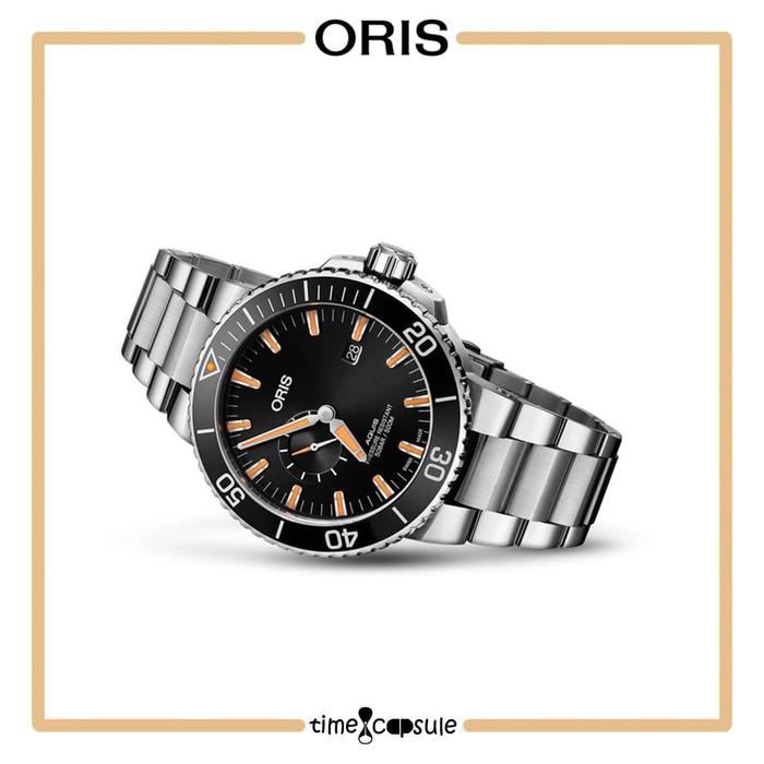 Jam Tangan Pria ORIS Aquis Small Second Date 743 7733 4159 Metal Bracelet