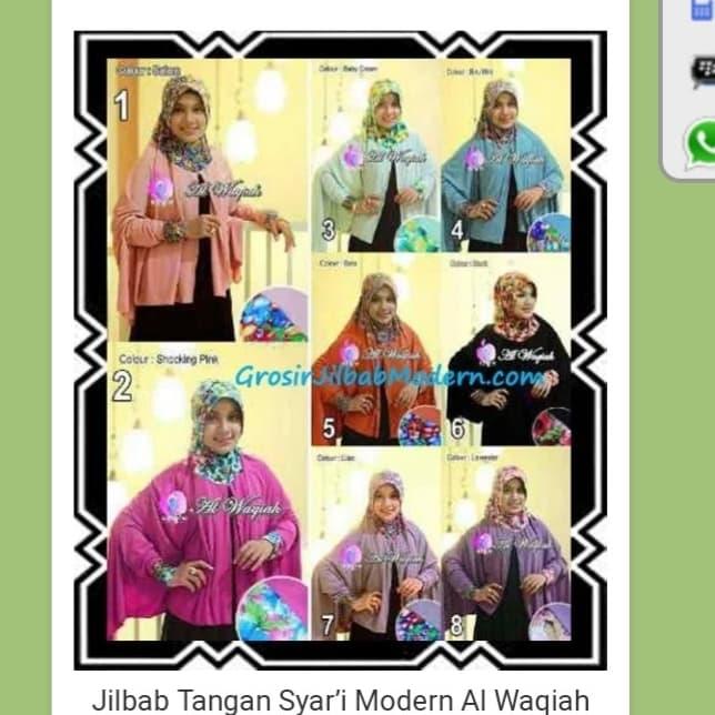 jilbab lengan apple brand al waqiah