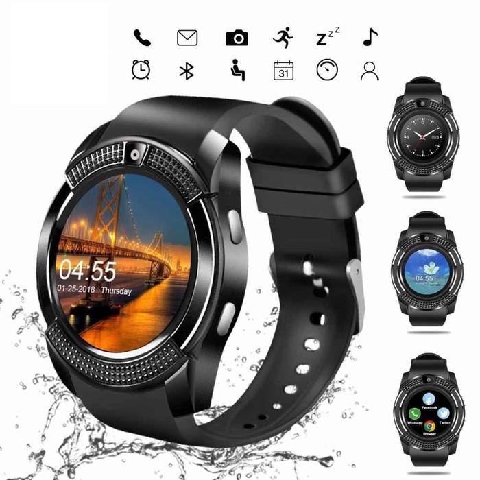 Jam Tangan Pintar Layar Sentuh Monitor Bluetooth Via Android & IOS HP