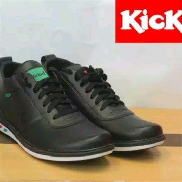 Sepatu Semi Brodo Sneakers Kulit Asli Casual Pria Formal Santai