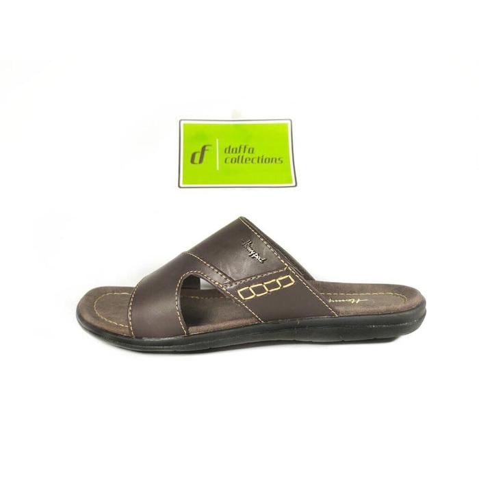 Sandal Slop Pria Sendal Cowok Dewasa Homyped Baracuda Kopi