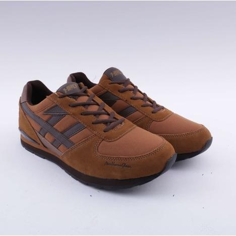 Sepatu Sneakers Pria NORTHERN GLOW Sepatu sneakers sport Brown HRCN