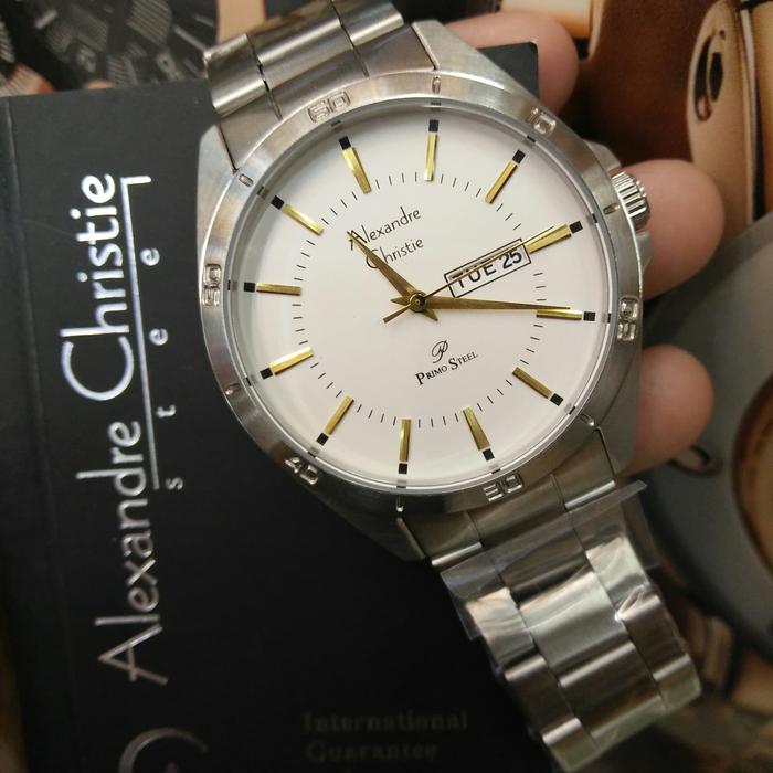 Jam Tangan Pria Alexandre Christie Ac 1011 ME All Stainless Silver