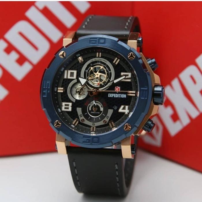 Expedition 6769 Man rosegold kombinasi blue