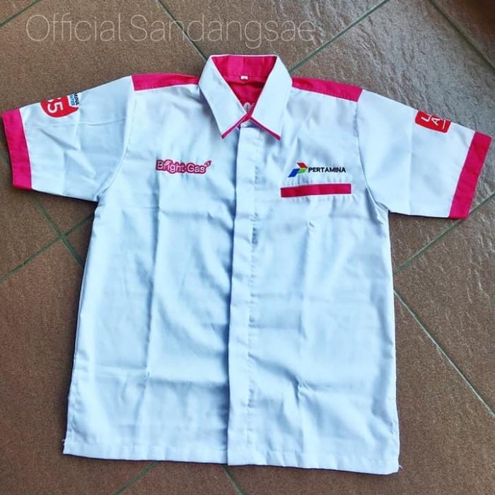 Baju kemeja kantor bright gas partamina
