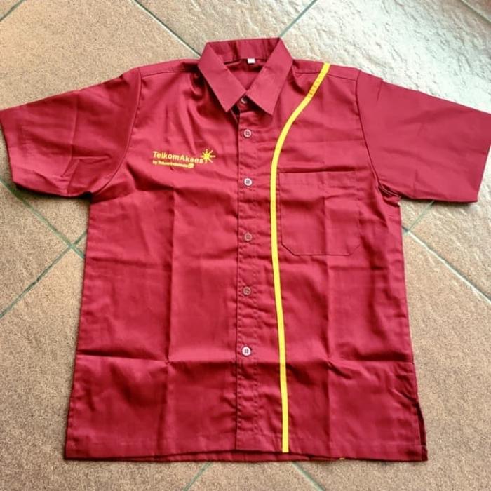 Kemeja telkom akses digitalisasi SPBU costum desain
